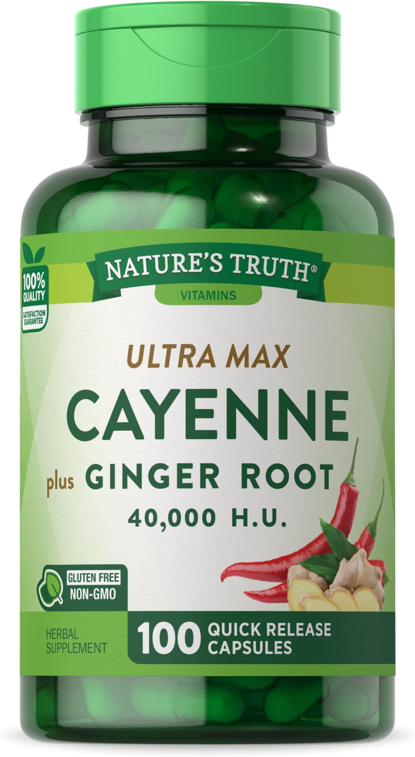 Piping Rock Cayenne Pepper Capsules 180 Count Capsicum
