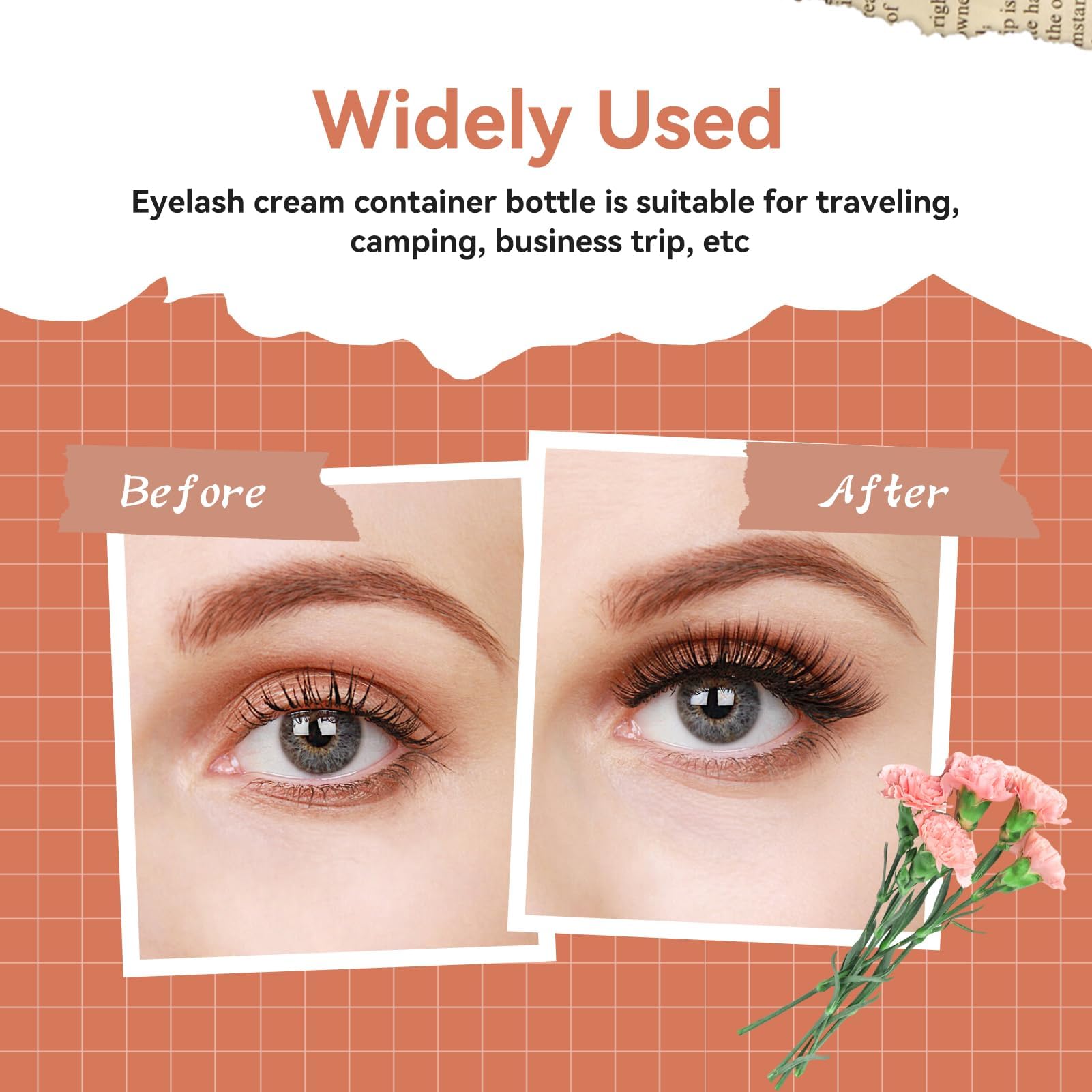 5 Stück Leere 3 Ml Eyeliner-Tuben – Transparent, Mit Gummistopfen, Für Wimpernserum, Mascara, Öle, Reisegeeignet