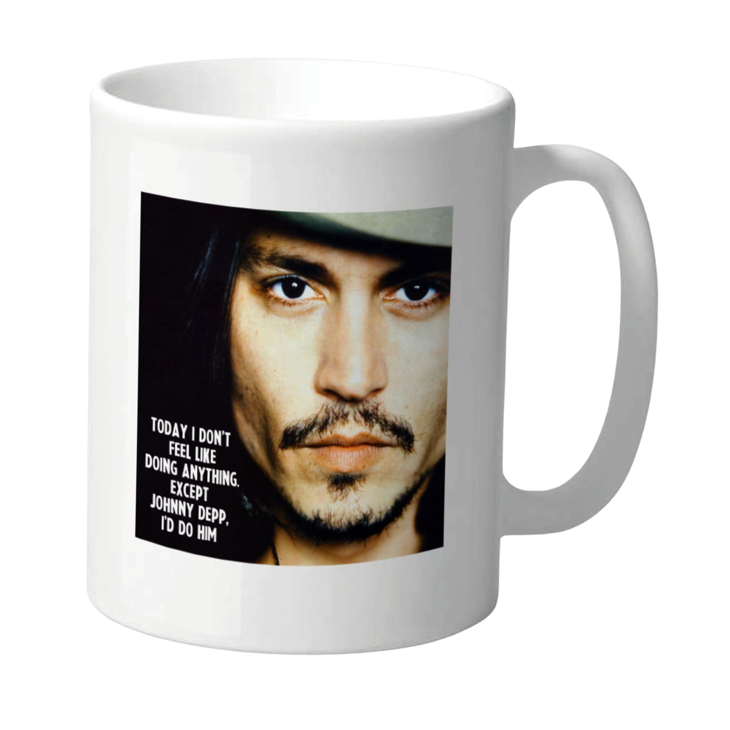 Cheeky Chops Funny Johnny Depp Mug Rude Coffee Cup for Women Men Novelty Celebrity Crush