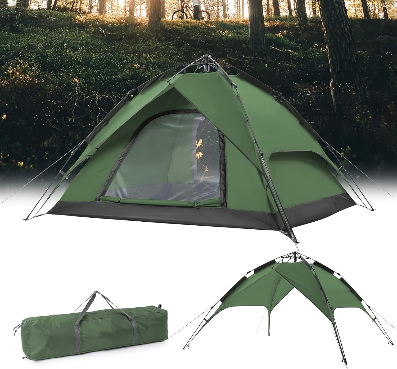 zelt light Cape™ Lite Instant-Kabinenzelt für 6 Personen – Naturehike fsr Regenschutz Zeltplane für Zelt Hier zur Auswahl der Ausführung:Ø 28 mm Alu (80 cm)
