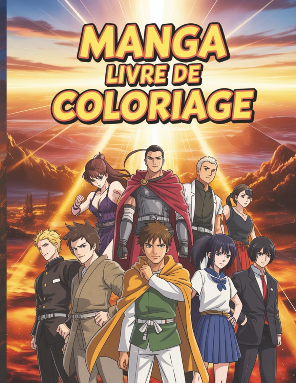 Manga Livre de Coloriage Shōnen – Anime, Art Japonais & Héros à Colorier: Un livre de coloriage unique inspiré des univers Shōnen et Anime | Pour ... de manga, d’art japonais et de culture otaku