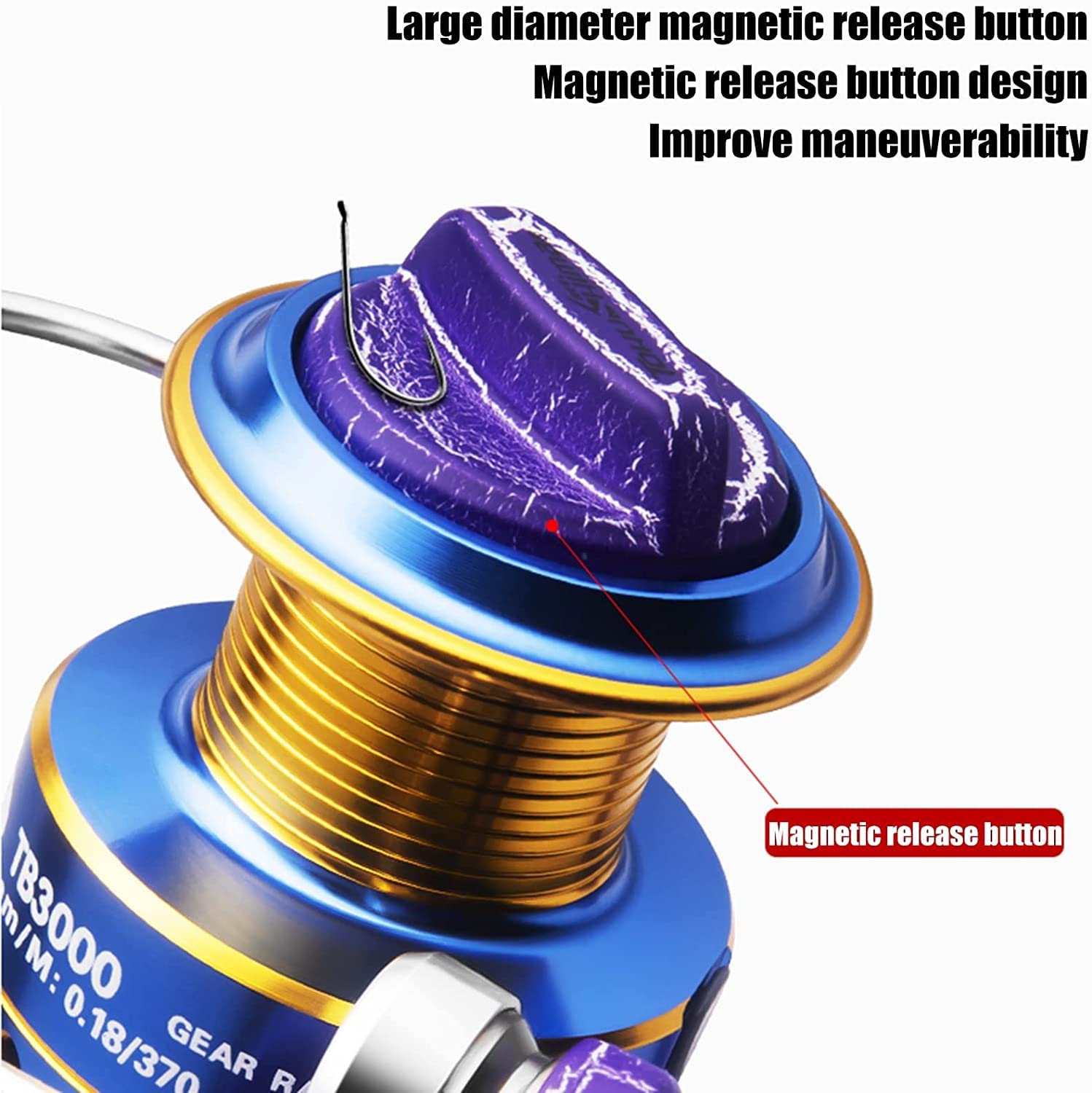 Amazon.co.jp: AVLUZ 釣りリールスピニングリール、10+1bb超