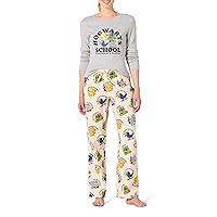 Amazon Essentials Pigiama con Maglia a Maniche Lunghe e Pantaloni in Flanella Leggera Donna