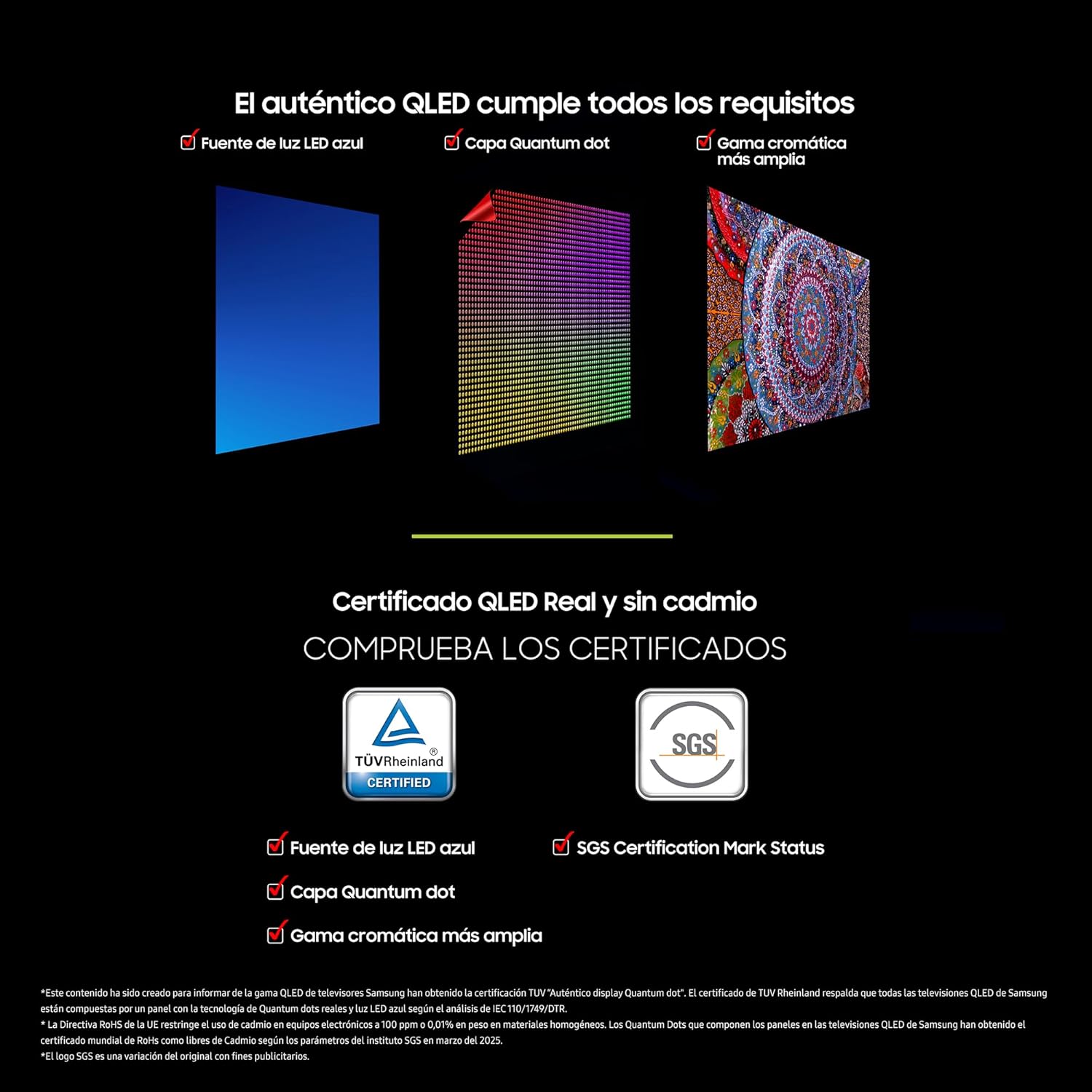 Samsung TV 65 Pulgadas QLED QE1F 4K Smart TV con Vision AI, 100% Volumen de Color con Quantum Dot y más de 500 Canales TV Plus 7