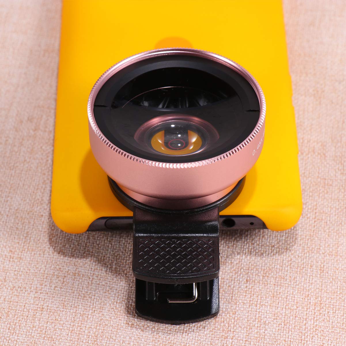 Gatuida 3Pcs21 Smartphones Clip Lente Exterior Kit Macro Ancho Celular Ángulo Universal Cámara Móvil Rosa Smartphone en Oro para Teléfono