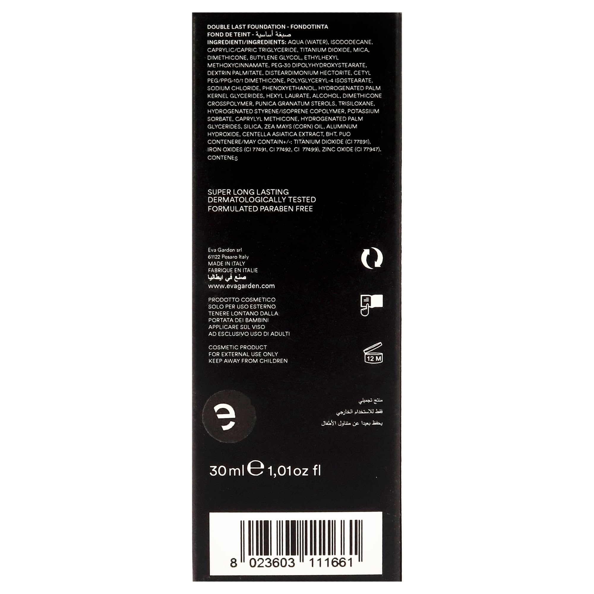 Evagarden Double Last Foundation Nummer 166 bisque rose, 1er Pack (1 x 30 ml)