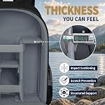 Sac à dos caméra avec support de trépied imperméable Camera Cases Photography Backpack pour DSLR caméra