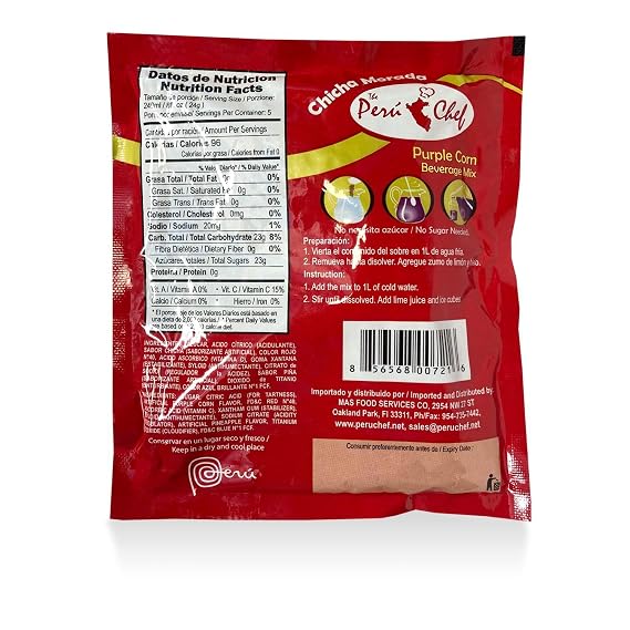 Peruchef Chicha Morada Mix 3 Pack 4 oz each Makes 3 Liters