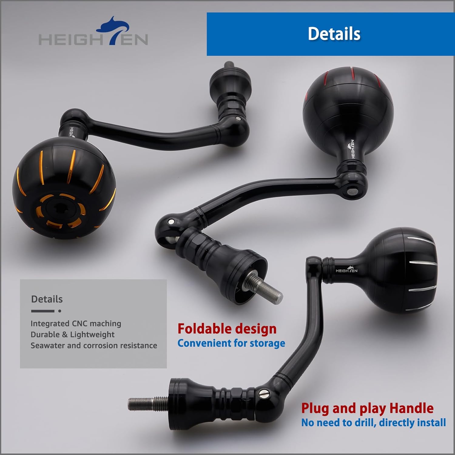 Fishing Reel Handle for Penn Spinfisher VI/Slammer III IV/Battle II III DX/Pursuit III IV/Fierce II III