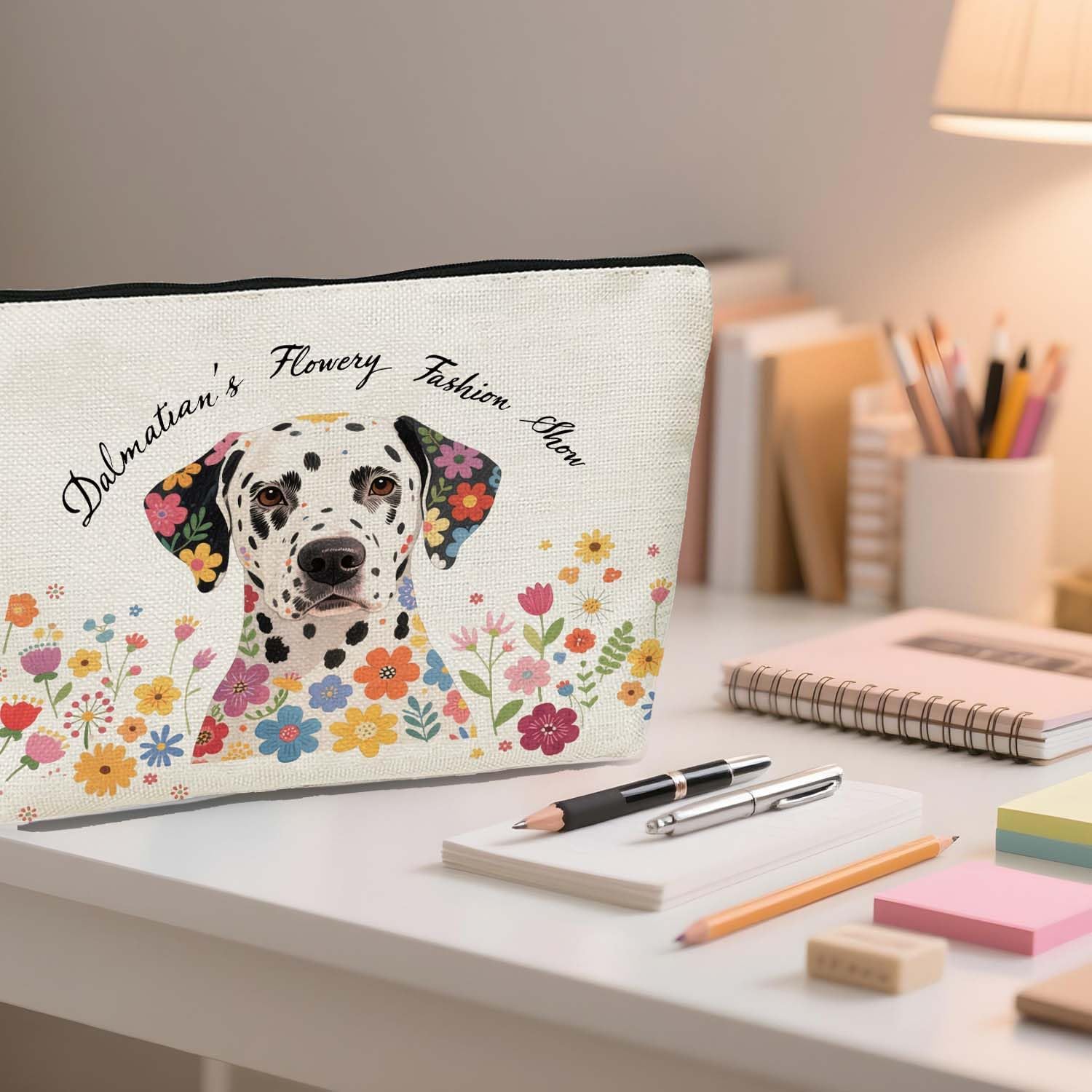 Funny Dog Makeup Bag, Dog Lover Gifts for Women, Cute Puppy Pattern, For Women Sister Girl Western Lovers Birthday Christmas Friendship Travel Toiletry Bag. - Image 5