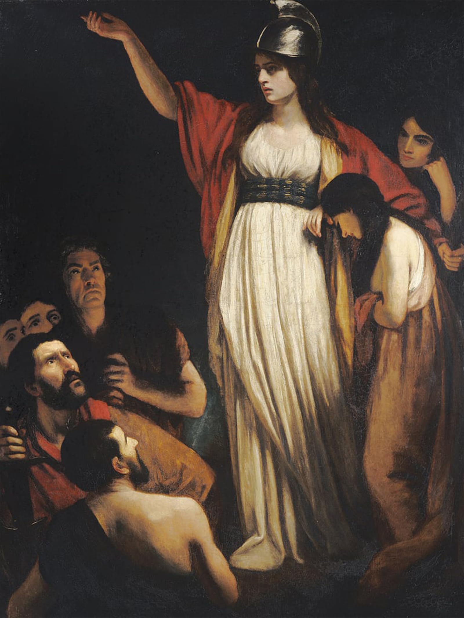 POSTERIIk Famous Modern Artwork Art Mural Boadicea Haranguing the Britons by John Opie Oil Paintings Pictures for Home Decor 60x90cm