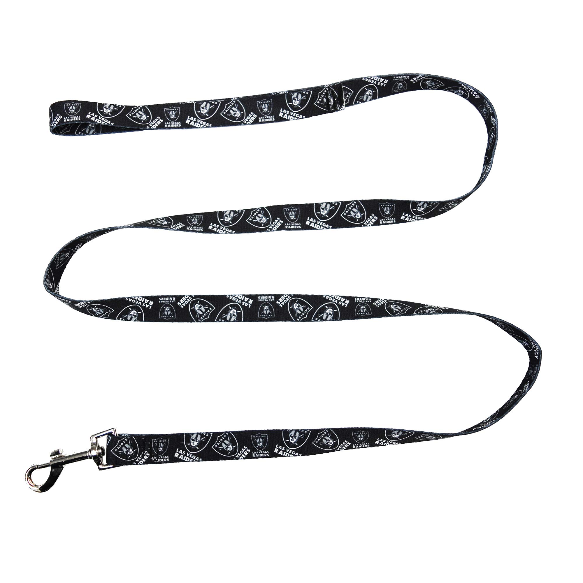 Laisse NFL Las Vegas Raiders Littlearth de 152 cm pour stopper les balades ennuyeuses