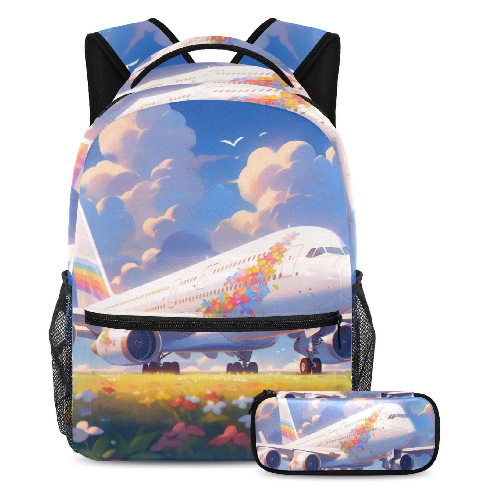 Sac à dos multicolore adolescents lot de 2 grand format - 7