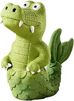 Fenteer Brinquedo interativo em formato de crocodilo para cães que gostam de morder, ideal para filhotes que mastigam com força.