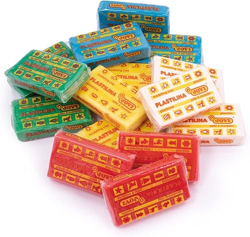 Miniatura 2 de Jovi Plastilina - Arcilla de modelado reutilizable y no secada barras de 1.75 onzas, juego de 30, 6 de cada uno de 5 colores, perfectas para artes,