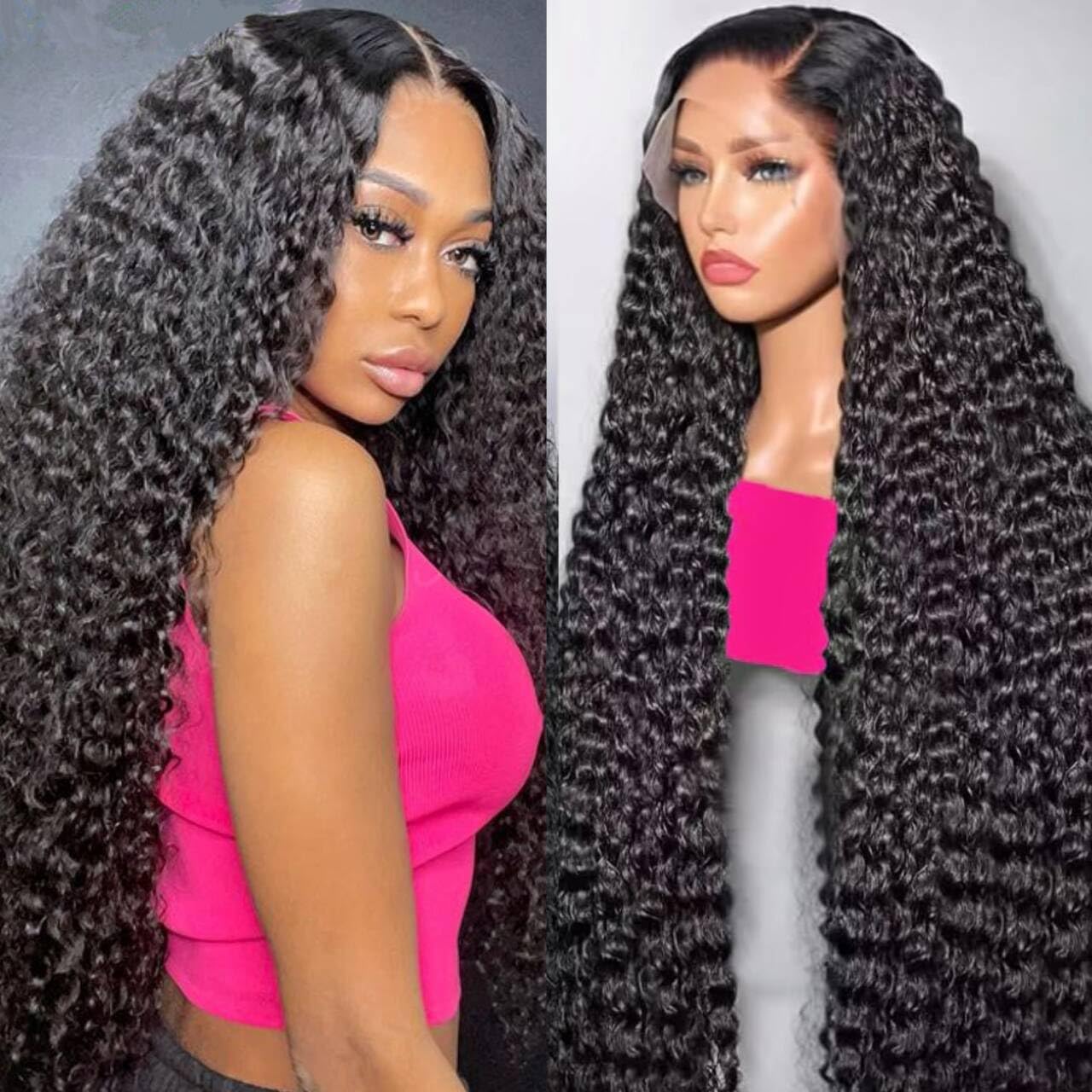 30 Inch 13X6 Deep Wave Lace Front Wigs Human Hair 200 Density Curly Human Hair Wig Glueless HD Full Lace Frontal Wigs Pre Plucked for Women 30 Inch 13X6 Deep Wave Lace Front Wigs Human Hair 200 Density Curly Human Hair Wig Glueless HD Full Lace Frontal Wigs Pre Plucked for Women