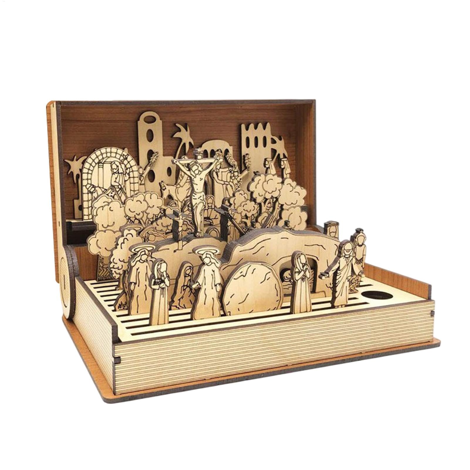 Semaine sainte de Pâques kit d'artisanat en bois pour activités créatives en famille