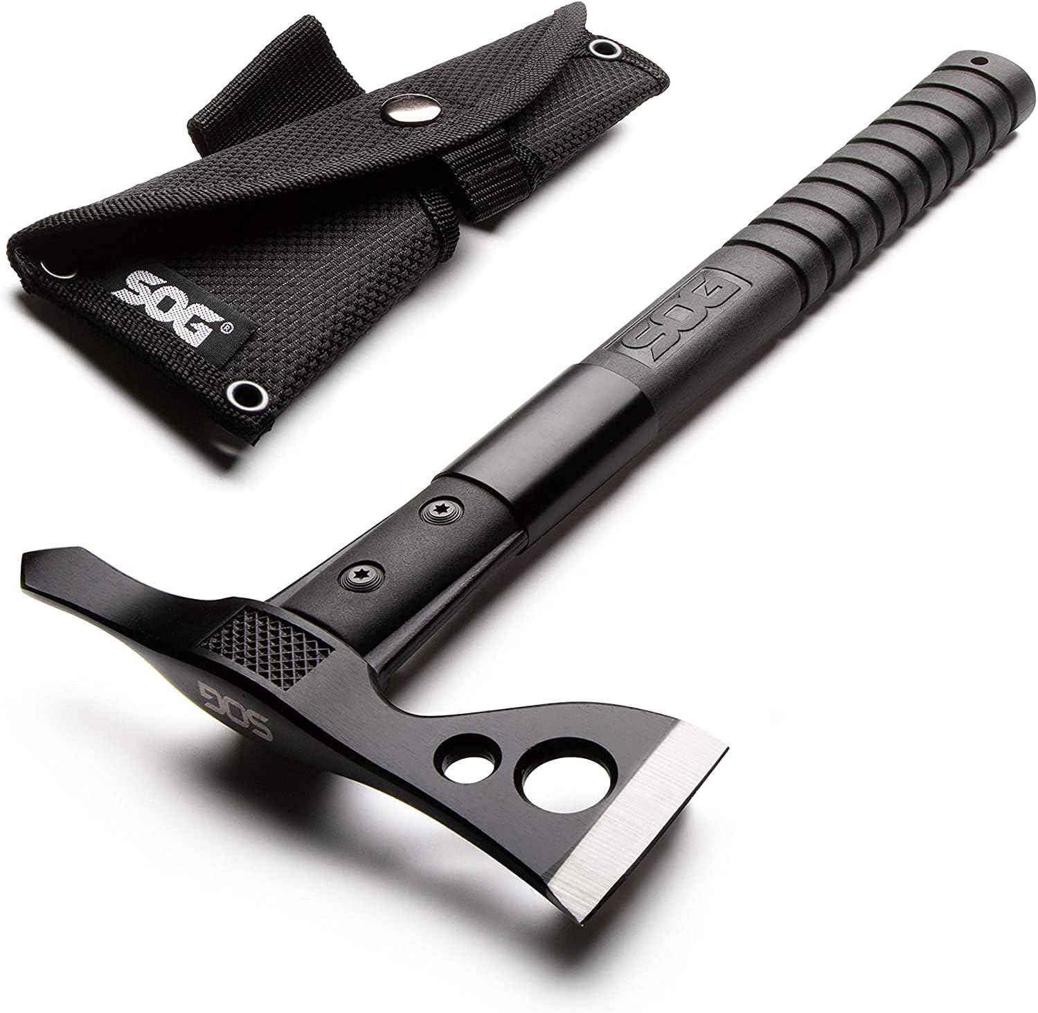 FastHawk- Lighter, Faster, Agile Throwing Hatchet, Versatile Survival Tactical Axe for Competition Throwing and Camping, Hunting and Packing-Black (F06TN-CP)