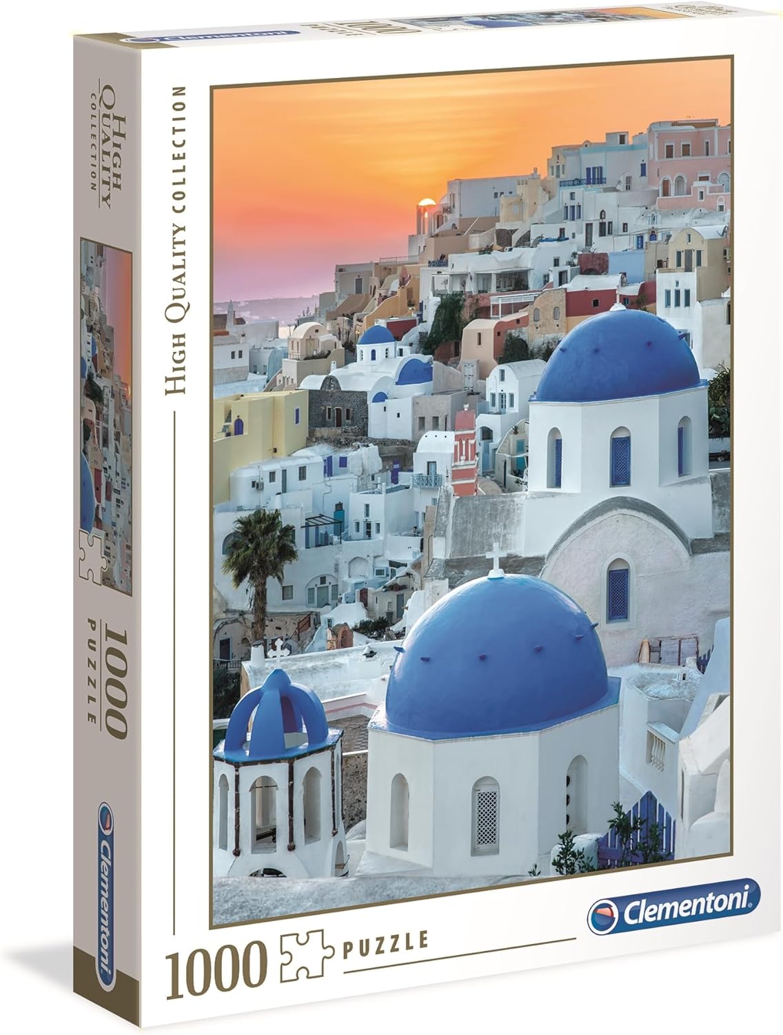 Clementoni -39480 - Collection Puzzle for Adults and Children-Santorini-1000 Pieces