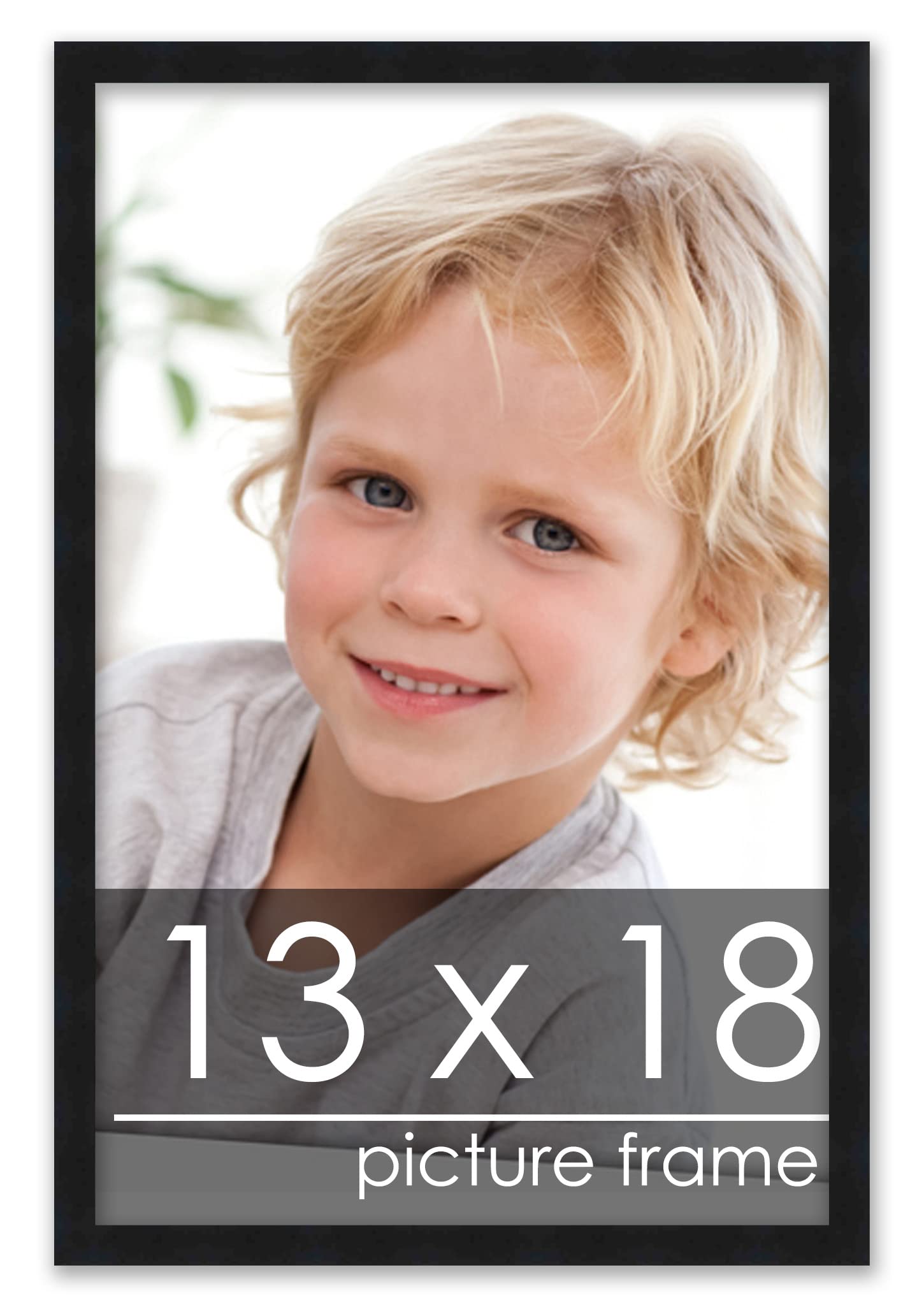 Poster Palooza 13x18 Frame Black Solid Wood Picture Frame