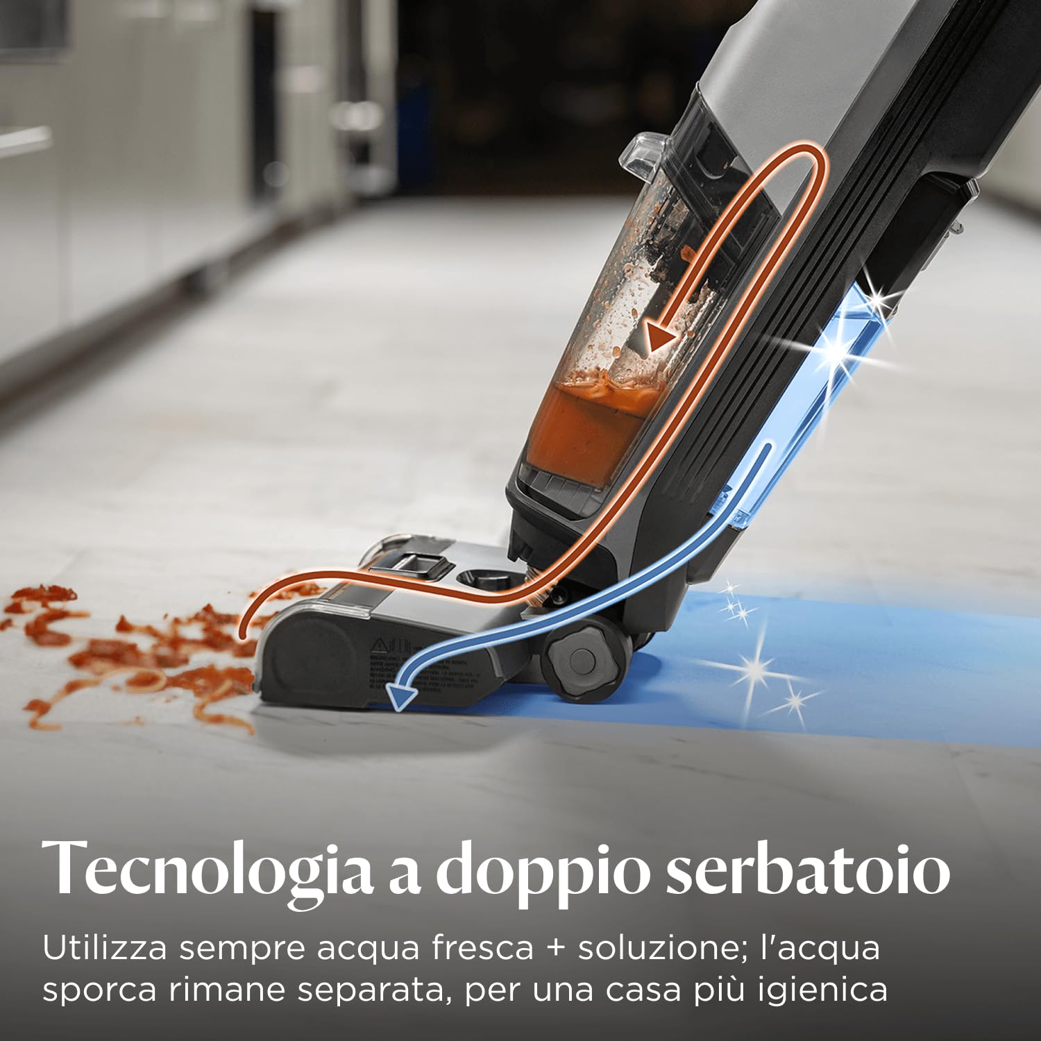 Bissell CrossWave OmniForce 3912N Aspirapolvere Senza Fili Aspira e Lava 240m²