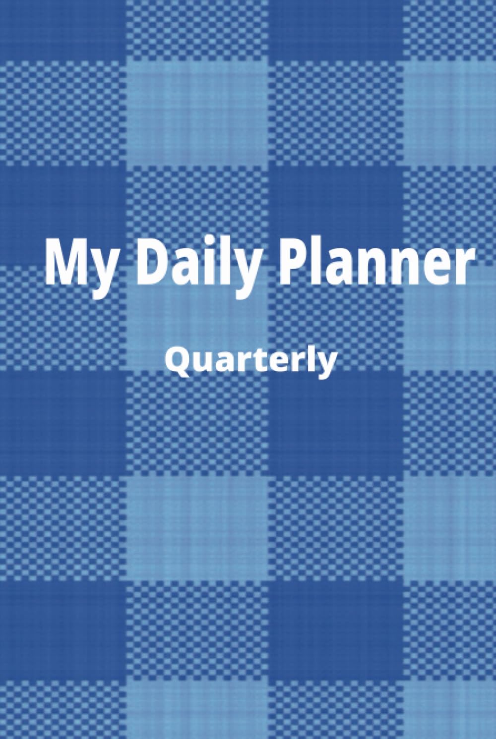 WAO Blue Plaid Daily Planner (1Q) - Daily Schedule, Priorities, Notes - Blue Plaid