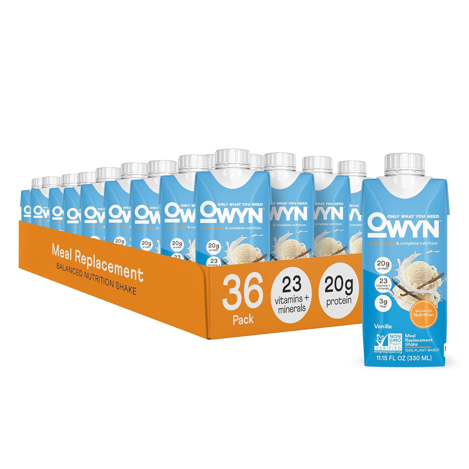 Plant-Based Complete Nutrition Protein Shake, Chocolate, 20g plant based protein, 23 Vitamins Minerals, Vegan Nutritional Shake, Gluten, Soy, and Tree Nut-Free (Chocolate, 12 pack) : Health & Household