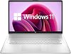 HP laptop notebook más nuevo, pantalla Full HD de 17.3'', procesador AMD Ryzen 5 5500U de 6 núcleos, 16GB RAM, SSD PCIe 512GB, lector de huellas, Wi-Fi, cámara web, HDMI, Windows 11 Home, color Plata Natural 1