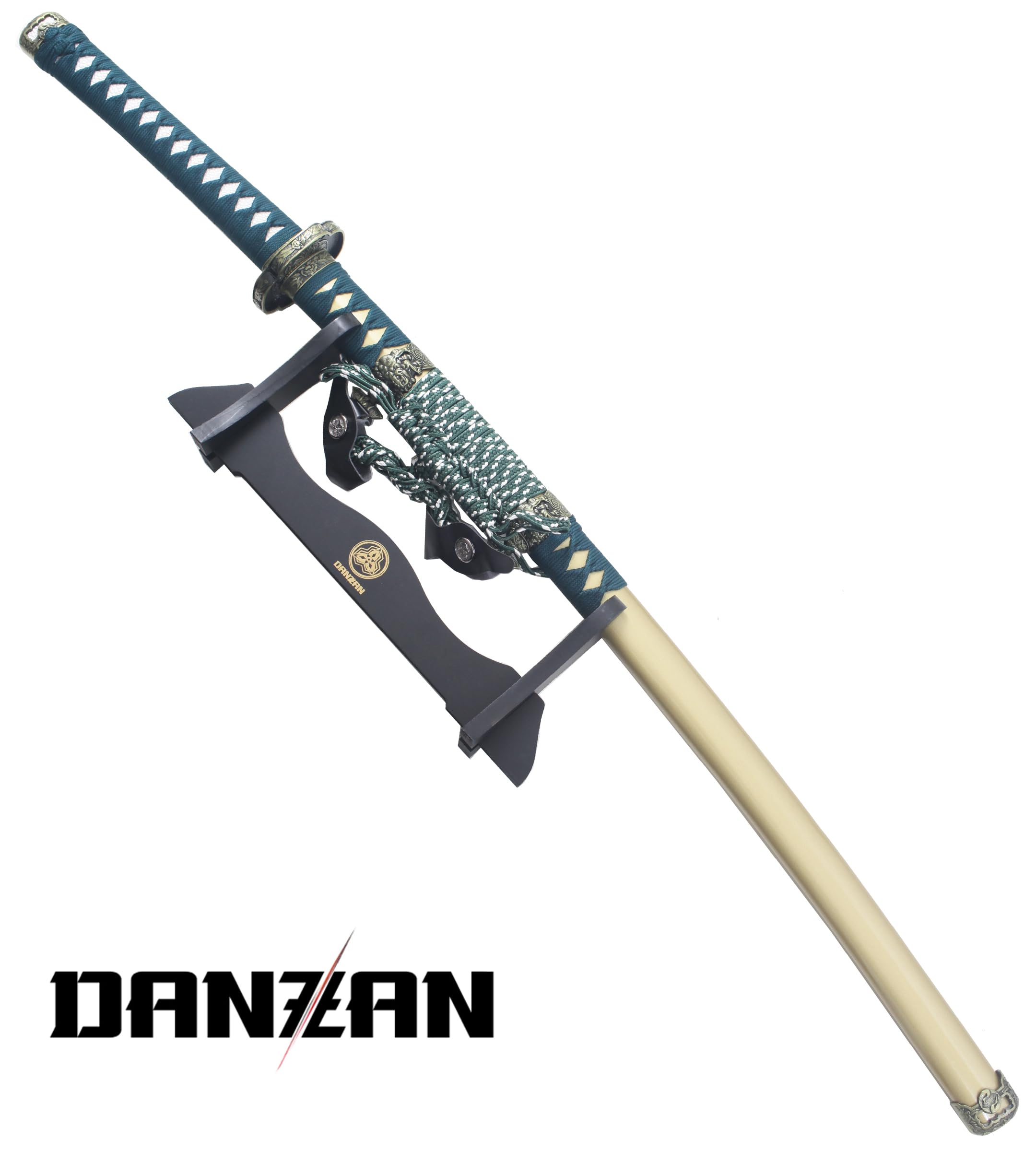 Danzan Katana Japonais en Bois Lame en Bois Sabre Epee Samourai Katana Hana - Lame Bois Wenge - DAN-WD-610-GR