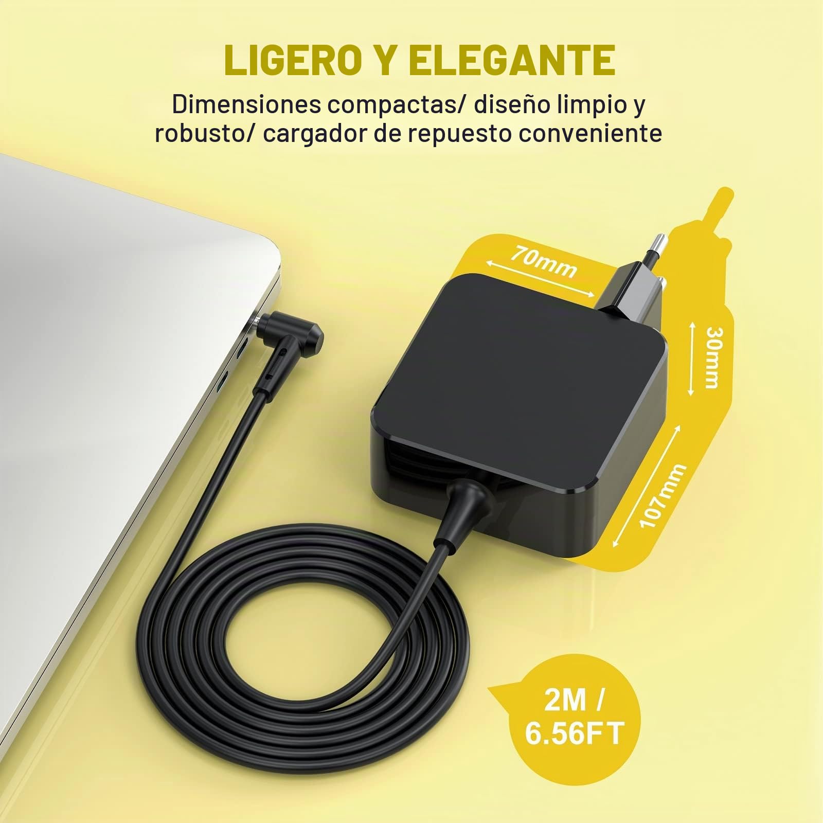 65W Cargador Portatil para ASUS VivoBook 14 15 17 S14 ZenBook 13 14 Flip X540L X556U X553M X541U UX430U UX430 UX431F UX305U F541U F540L F555L F552 AD883020 ADP-45BW W15-065N1B, Adaptador Cargador ASUS
