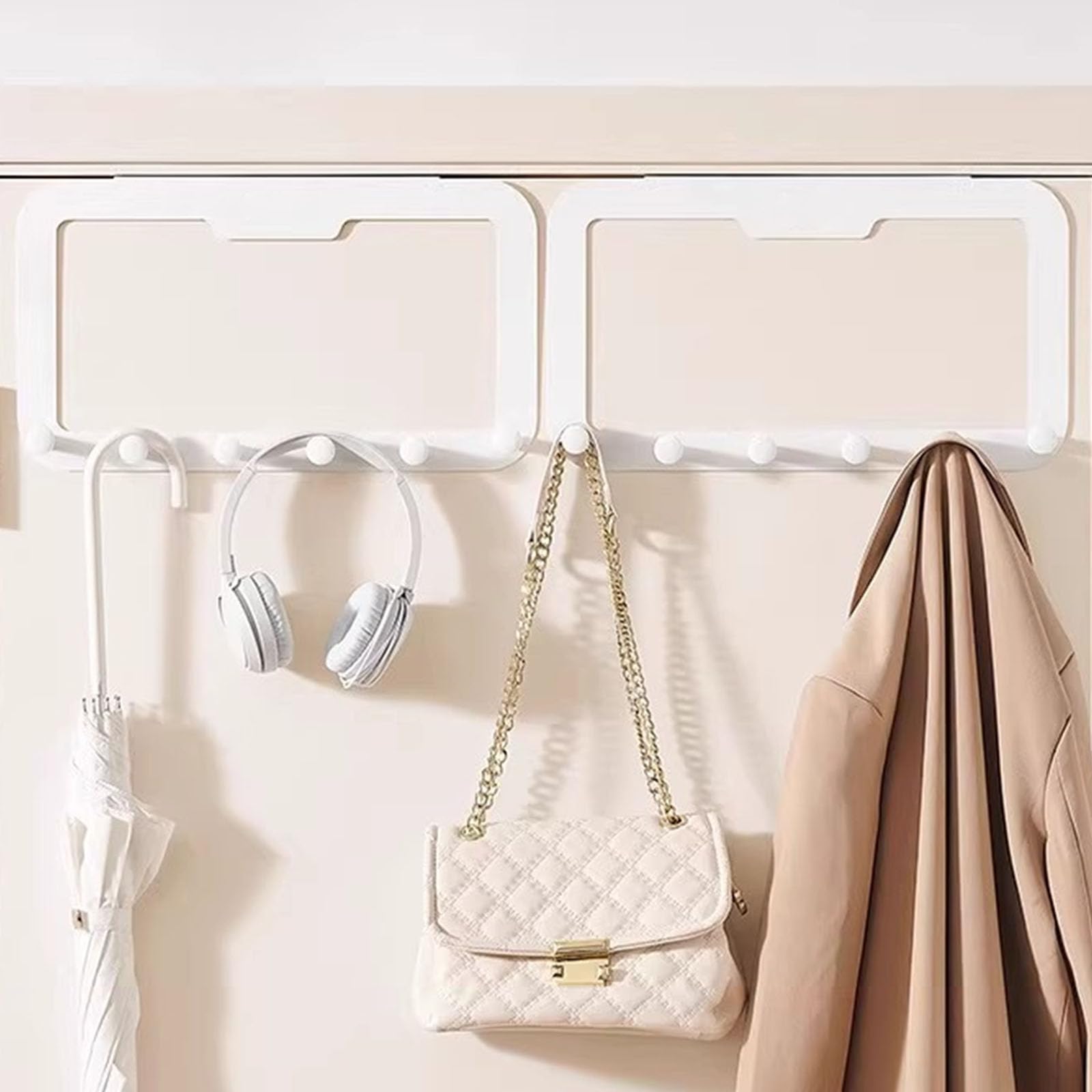 PANGBOER Gancho adhesivo resistente para puerta, colgador multifuncional para colgar ropa, toallas y sombreros en cualquier habitación, gancho para decoración del hogar