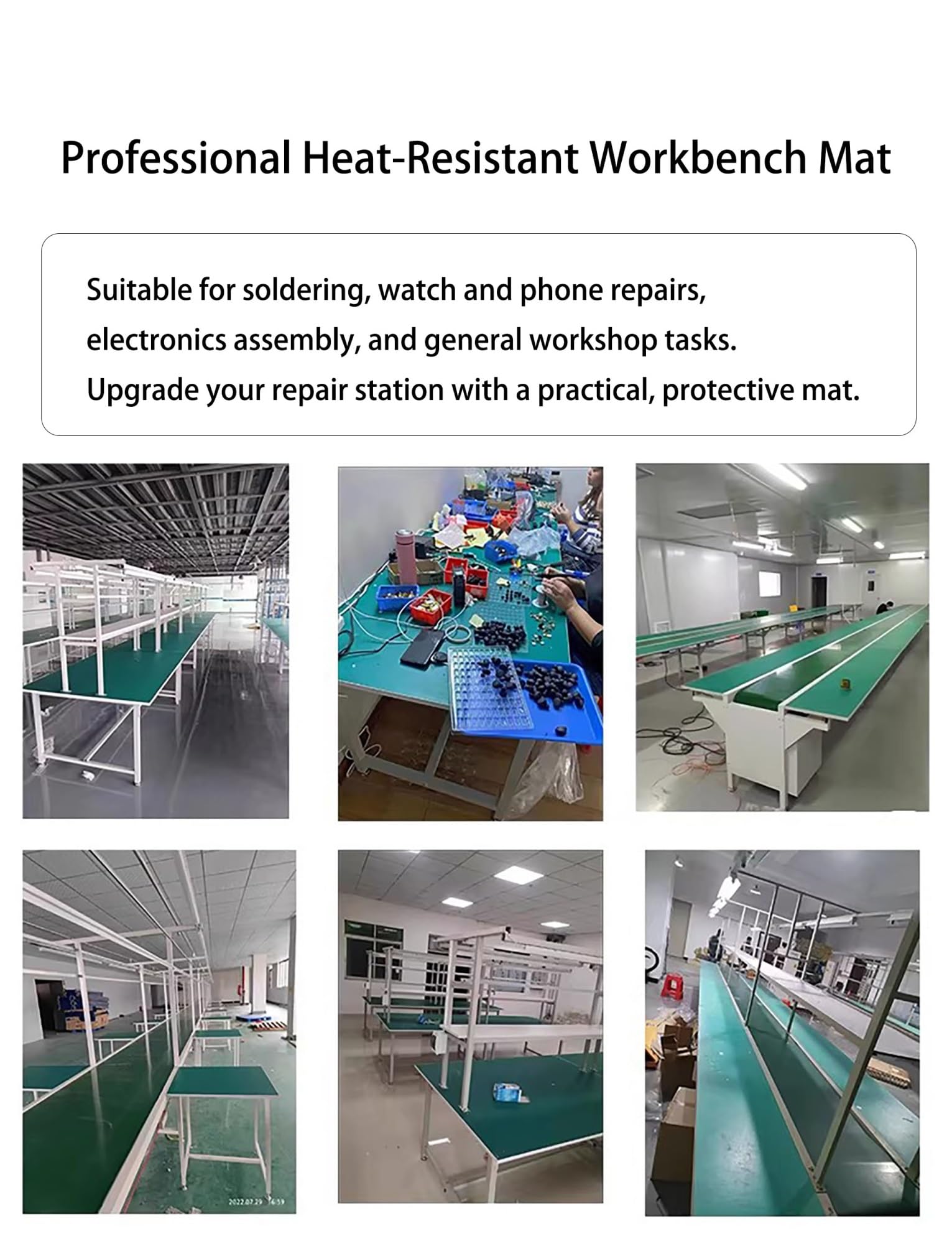 grandes almohadillas de soldadura de silicona, Estera de soldadura ESD, banco de trabajo de goma térmica, reparación electrónica, varios tamaños(40x100cm)