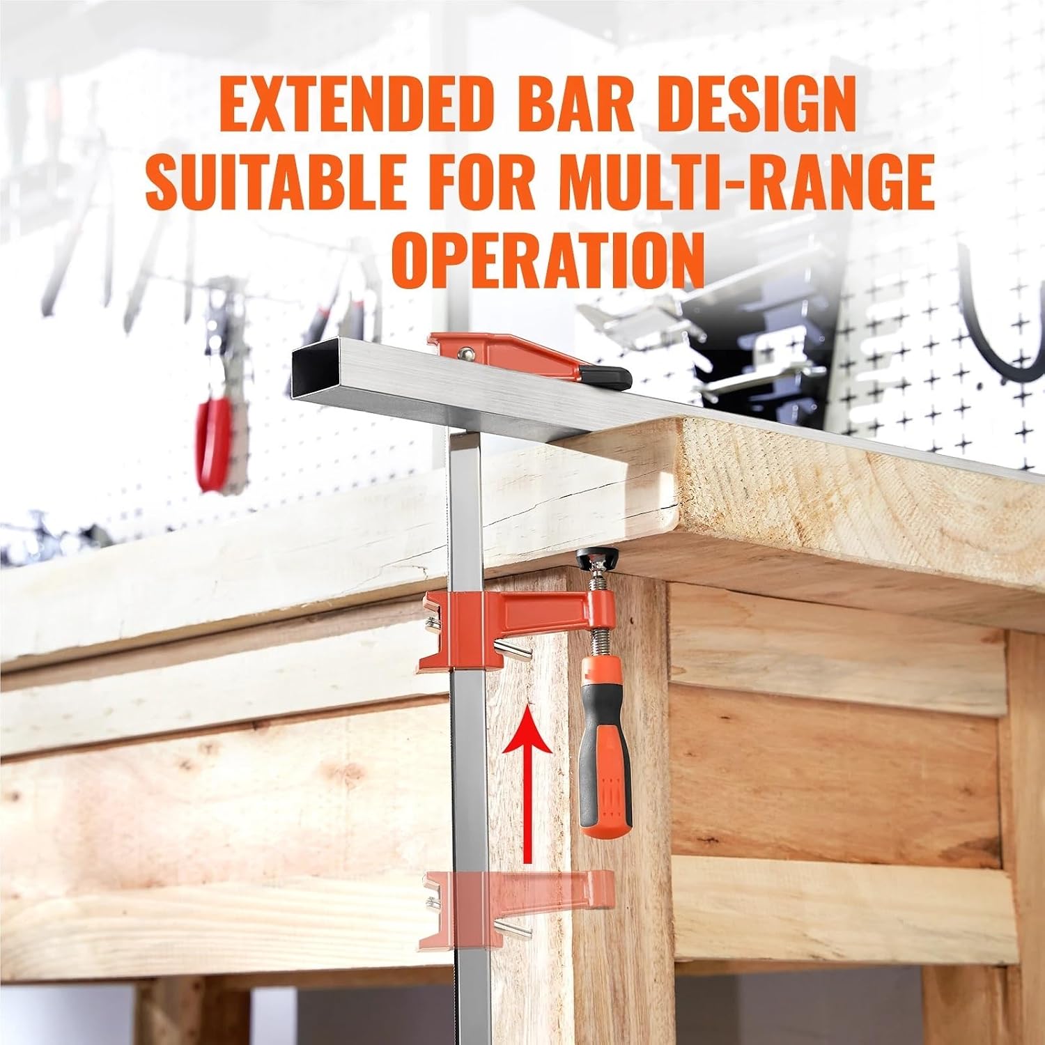 Bar Clamps Bar Clamps for Woodworking F Clamp 2-Pack 36" Clamp/Spreader 600 Lbs Load 2-Pack 50" Parallel Clamp Set 1100 Lbs Load for Woodworking