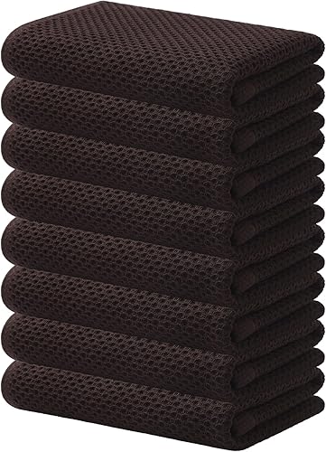 Miniatura 728 de Kitinjoy - Paños de cocina 100% algodón, paquete de 6 paños de cocina ultra suaves y absorbentes para secar platos, toallas de cocina de secado