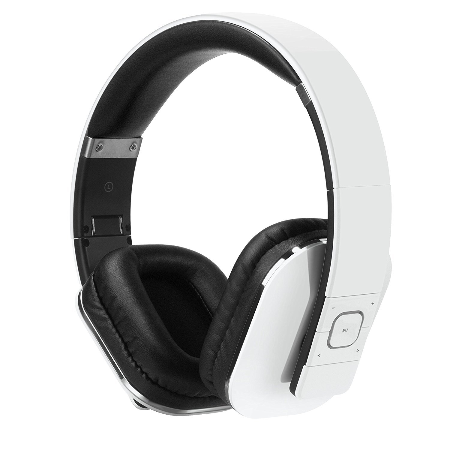 Over Ear Wireless Bluetooth Headphones with Mic - August EP650 - Custom App for Easy EQ Sound Control, aptX Low Latency, NFC, Rich Bass Clear Sound, 30 days Stand By High-Performance Comfort [White]