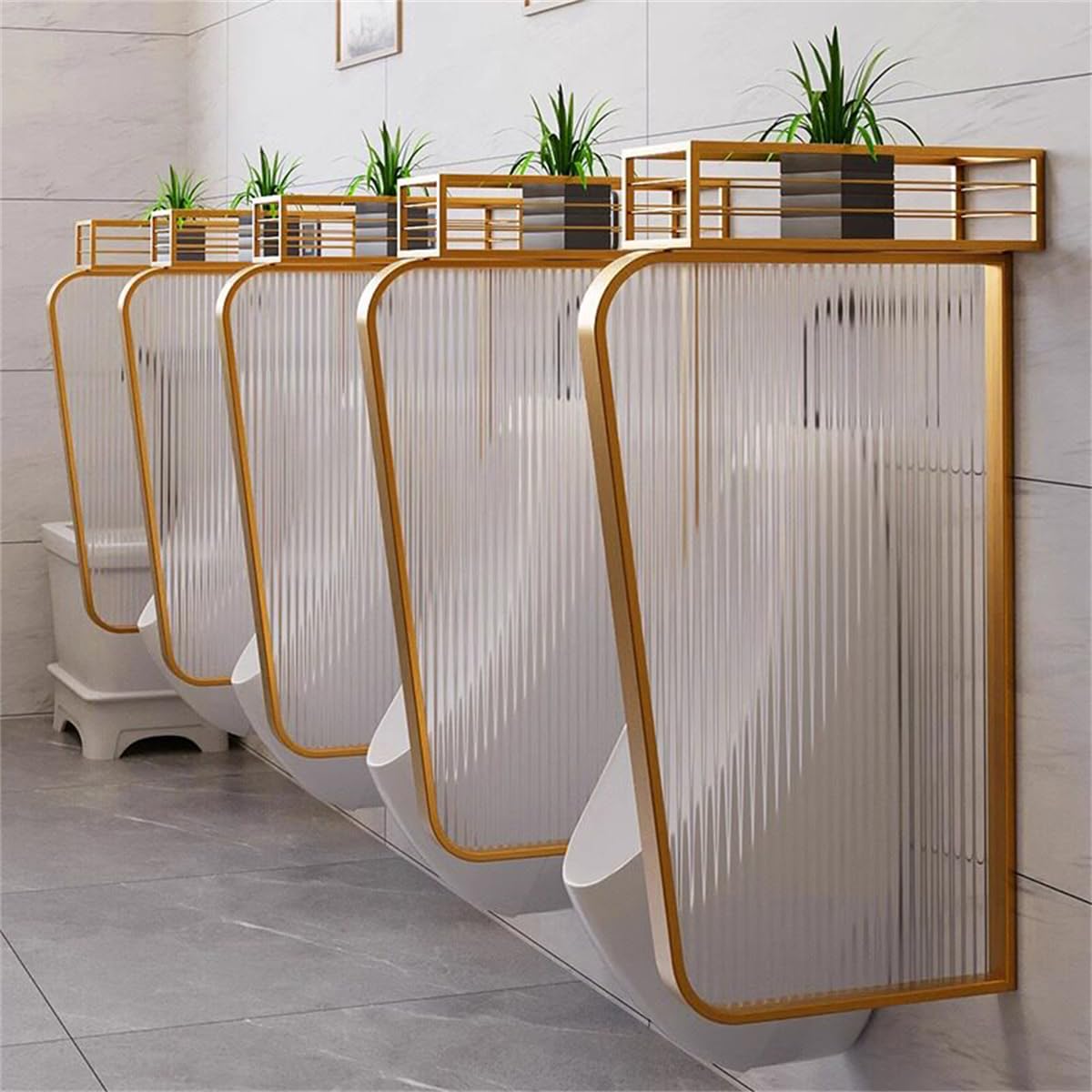 WSNCXFW Urinal Divider Screen Toilet Partition, Wall-Mounted Urinal Partition for Men's Urinal,Men Urinal Screen Toilet Partition for Schools/Kindergartens/Public Places,C,1PCS