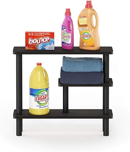 Miniatura 4 de Furinno Turn-N-Tube - Estante de almacenamiento delgado que ahorra espacio, color espressonegro