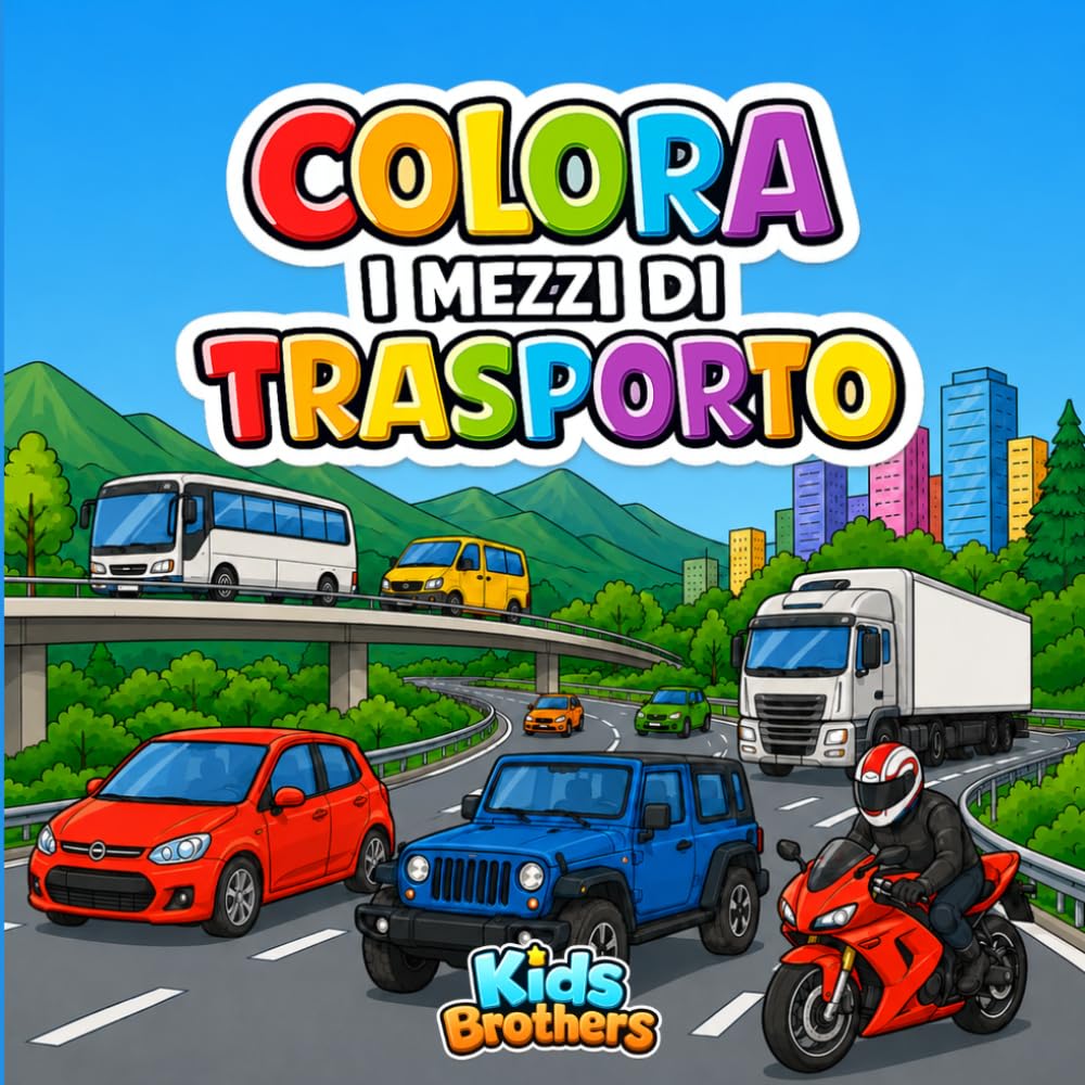 Colora i Mezzi di Trasporto: Impara e Colora