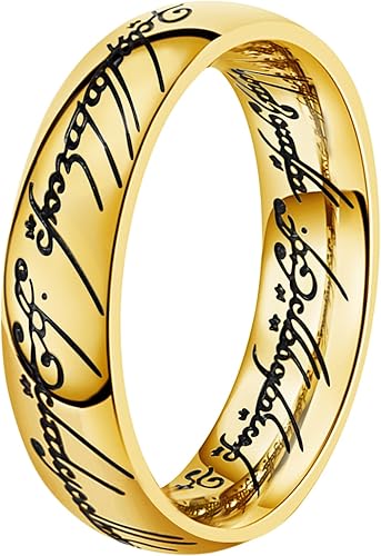 El Señor de los Anillos Anillo de Poder para Hombres y Mujeres Fidget Anillo para Hombres