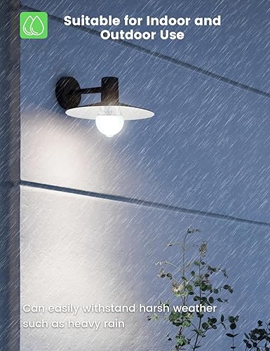 Miniatura 5 de OHLUX Bombillas con sensor de movimiento para exteriores, 13 W (equivalente a 100 W), bombilla LED de seguridad activada por movimiento del