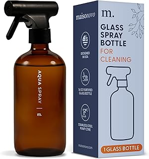 Sponsored Ad - MAISONOVO Glass Spray Bottle | 16.9 fl oz Amber x 1 with 16 Labels