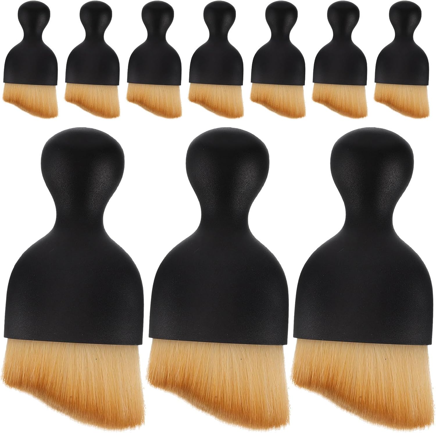 10pcs Universal Musical Instrument Cleaning Brush Set for Piano and Woodwinds with Soft Fiber Bristles and Ergonomic Plastic Handle, Portable Dust Removal Tool for Home