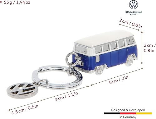 Miniatura 3 de BRISA VW Collection - Llavero Volkswagen Bus T1 modelo 3D Azul  Patchwork talla única