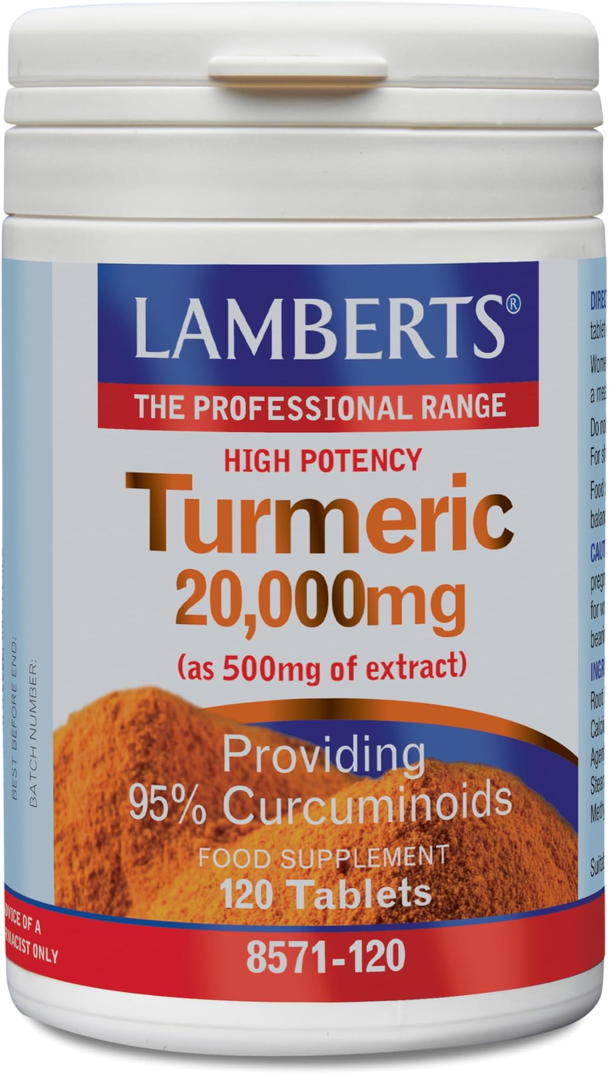 High Potency Turmeric 20000mg 120 Tablets