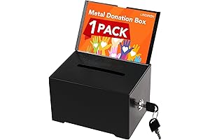 Functional Metal Donation Box for Diverse Use