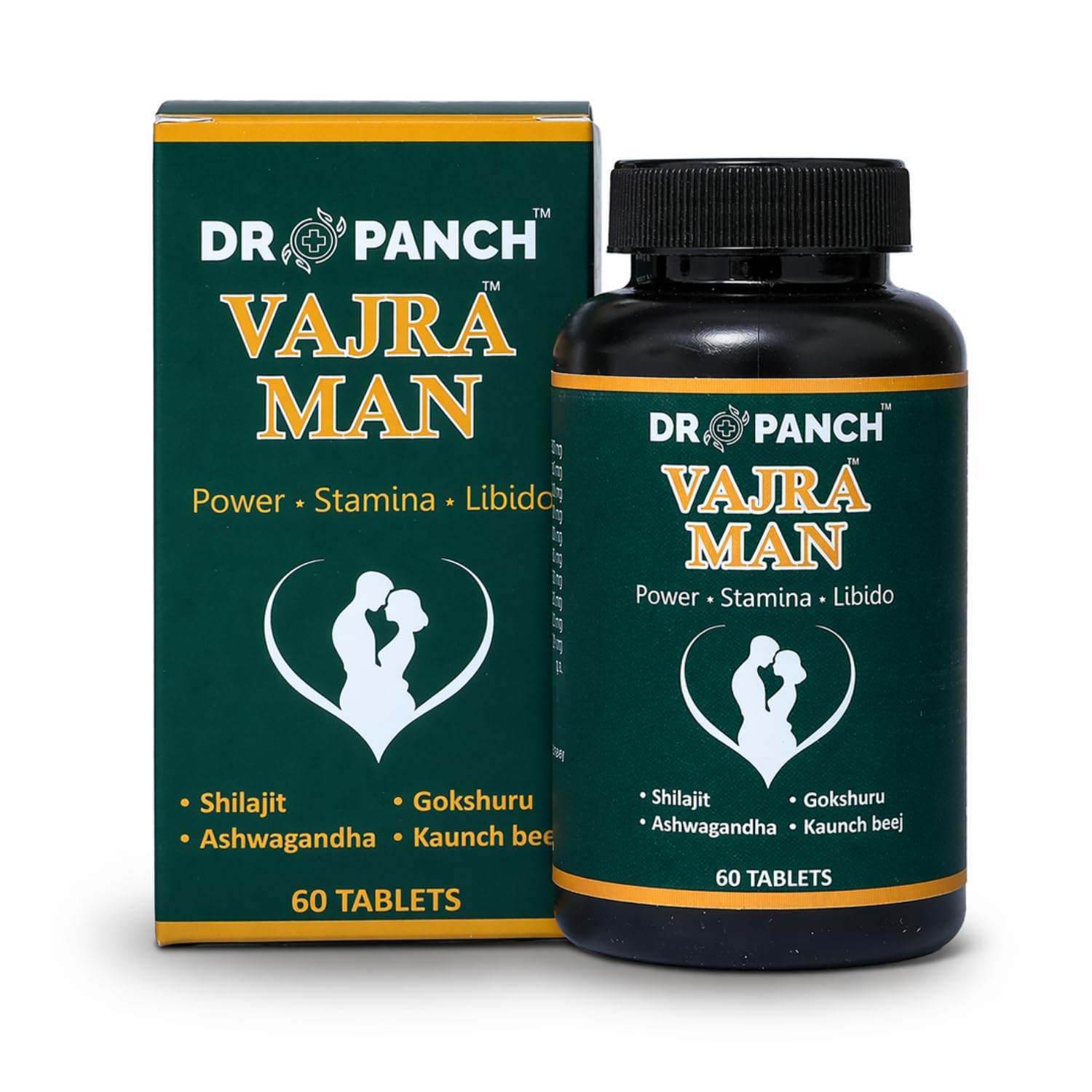 [BRSRY2QBDJYAY3Q4] Vajraman 60 Tablets | Ayurvedic Power & Stamina Support Tablets for Men | Shilajit, Ashwagandha, Kaunch Beej, Gokshura | Strength, Vitality & Energy Formula