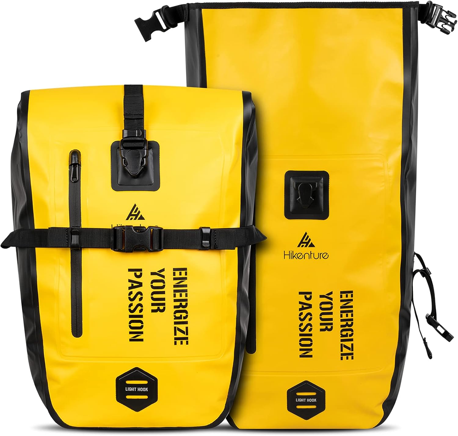 Hikenture Bike Panniers, 27L Waterproof Bike Bags for Bicycle Rear Rack, Bike Trunk Side Storage Luggage Carrier Cycling Accessories