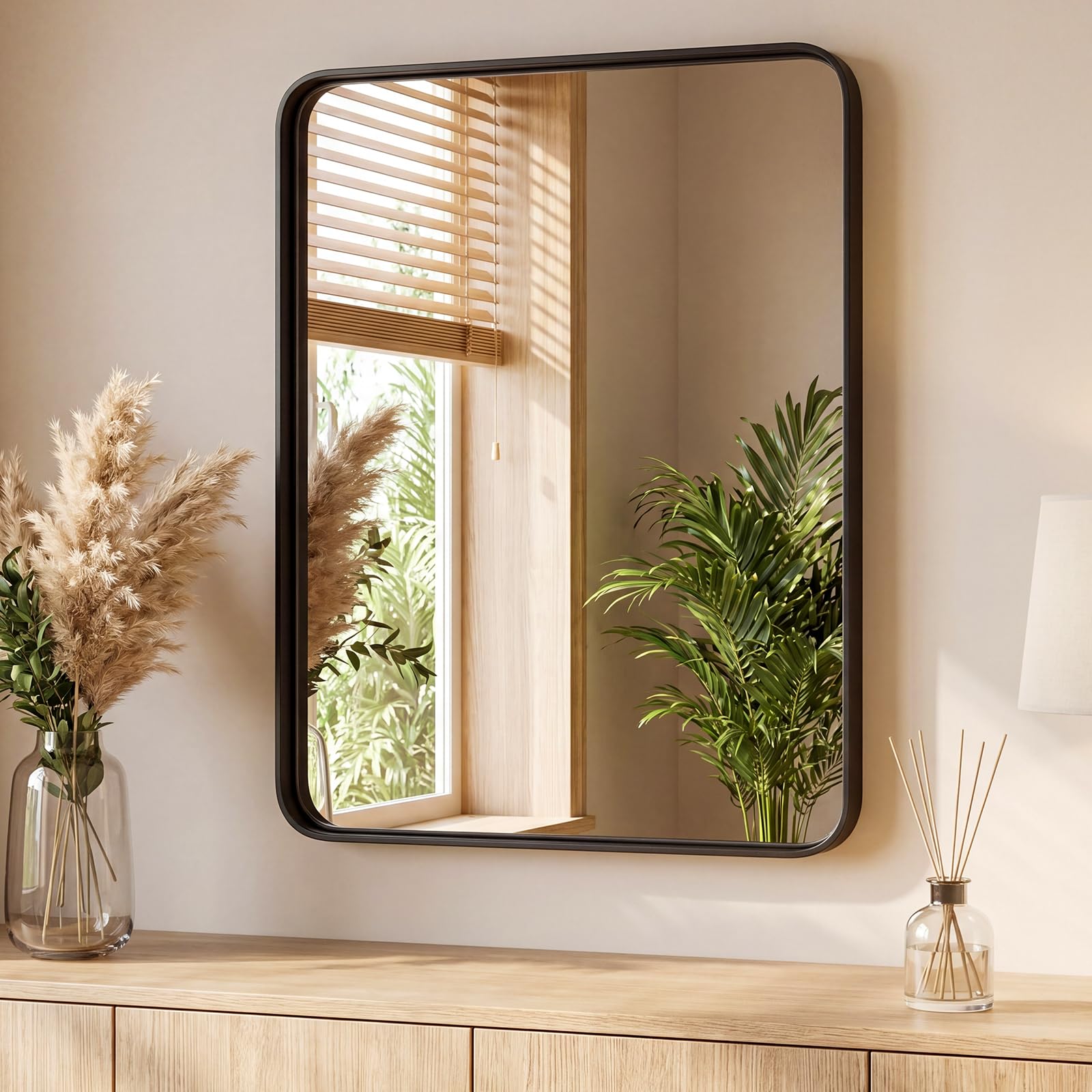 Sweetcrispy Bathroom Mirror 30.5x22.5 Inch, Vanity Mirror for Wall