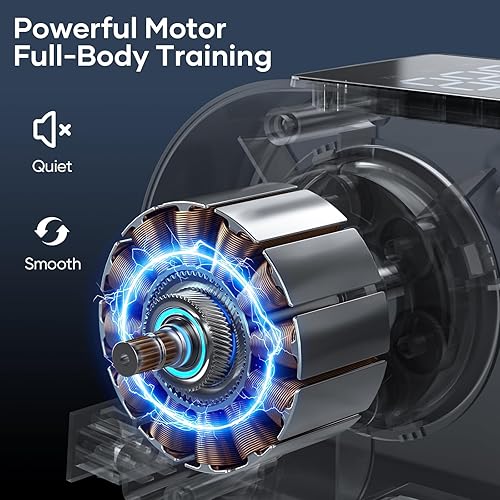 Miniatura 2 de Máquina elíptica para debajo del escritorio, máquina portátil de ejercicio de pedal sentado para personas mayores, ejercitador de piernas Elipse