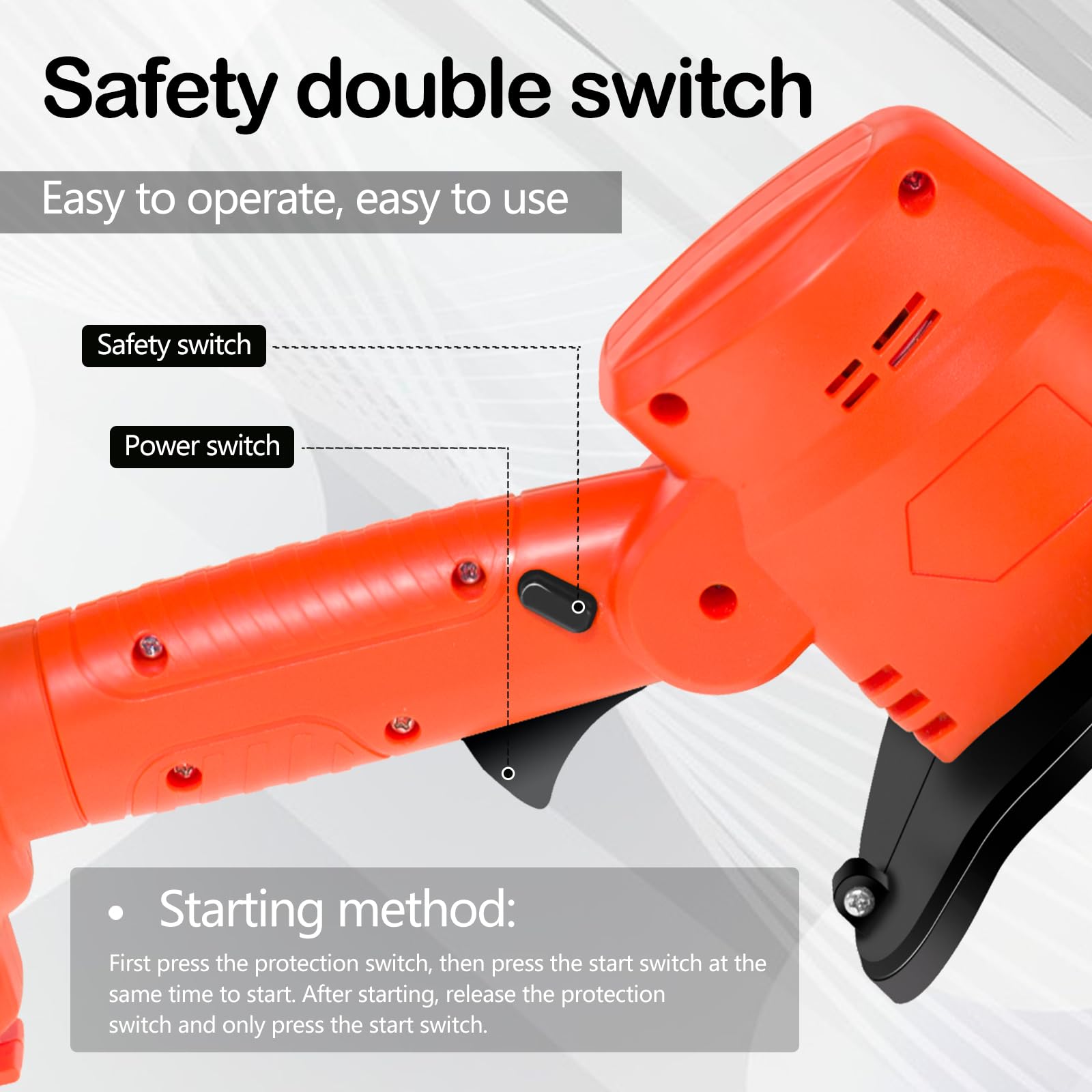 Motoazada, Motocultor de 21 V con Batería de Litio Recargable Motoazada de 2500 RPM con Doble Interruptor Herramientas de Jardín con Profundidad de Trabajo de 30 mm para Aflojar Tierra Y Desherbar
